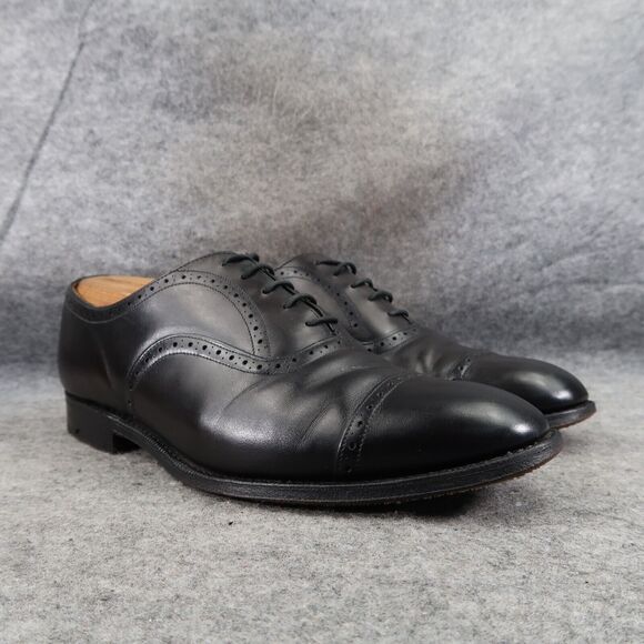 Church's Shoes Mens 9 Oxford Custom Grade Brogue Cap Toe Handcrafted Leather - Picture 1 of 16